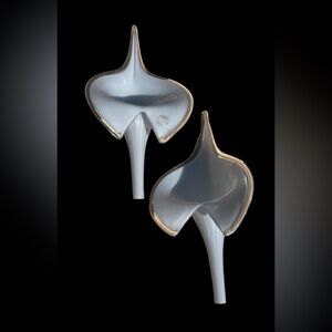 🌹 Vintage Murano Glass Replacement Lamp Shades ~ you get both